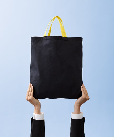 Varsity cotton shopper short handle