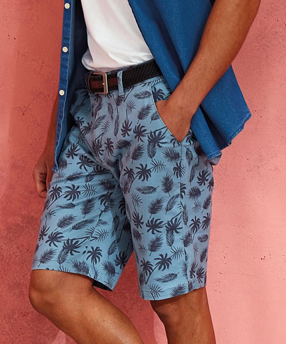 Men’s palm print shorts