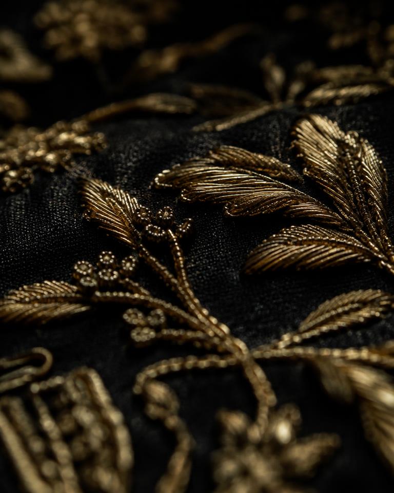 Embroidered garment detail