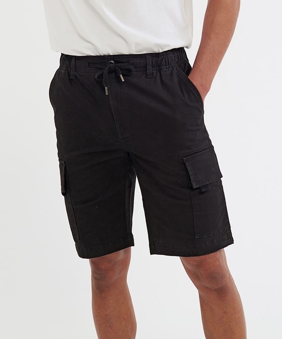 Men’s drawstring cargo utility shorts