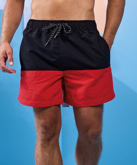 Block colour swim shorts 