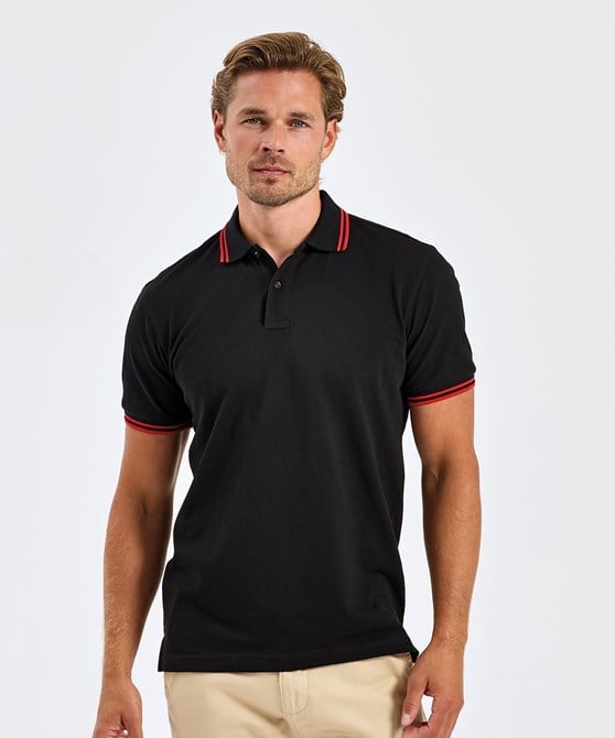 Men's classic fit tipped polo