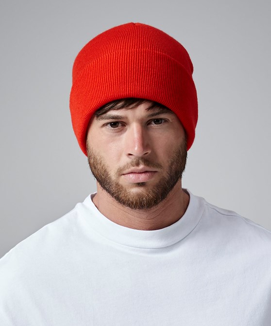 Originale Beanie mit Bündchen