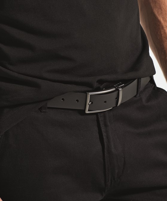 Men's two-way leather belt