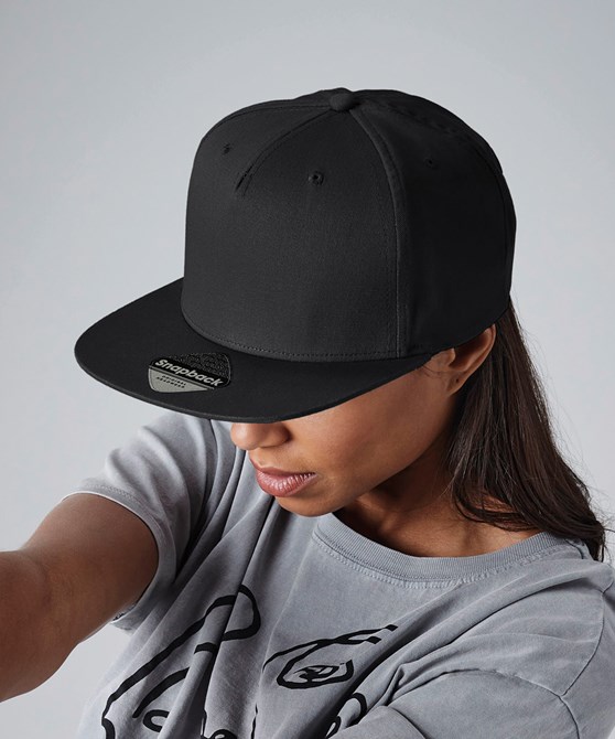 5-panel snapback rapper cap