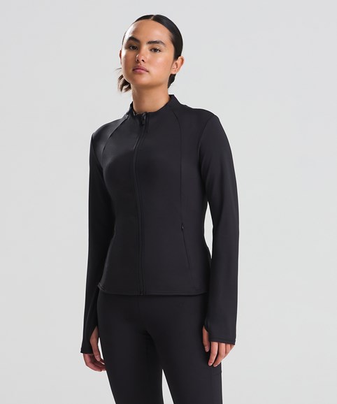 Women’s recycled tech-zip jacket