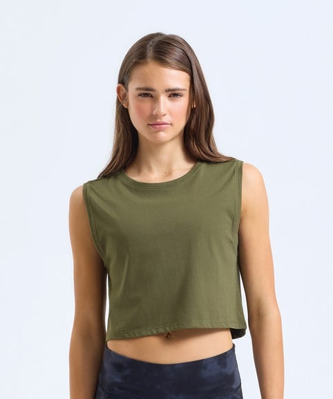 Women’s TriDri® organic crop tank