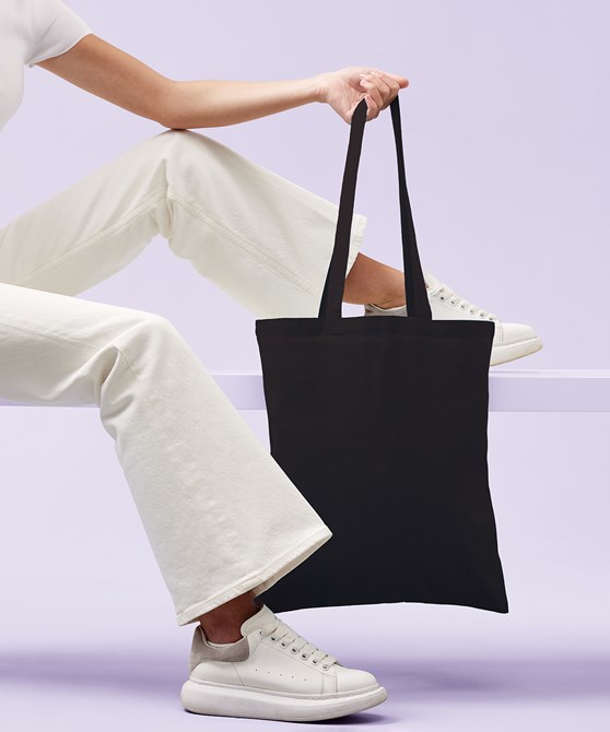 Recycled cotton shopper long handle