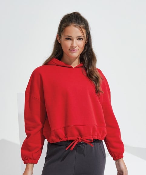 Women's TriDri® cropped oversize hoodie