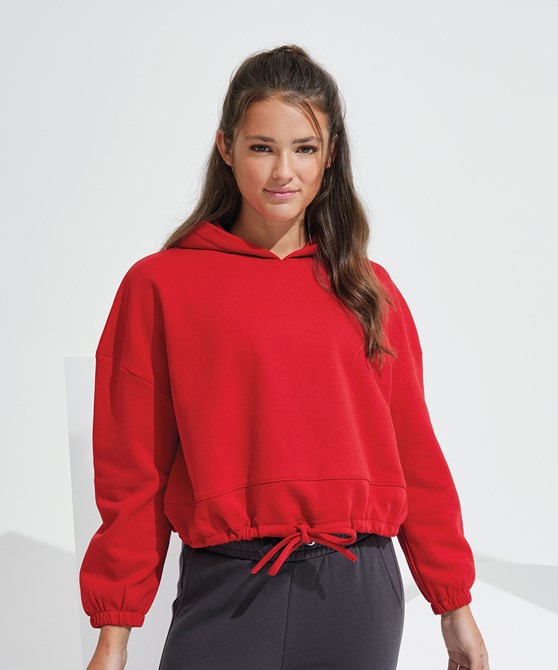 Women's TriDri® cropped oversize hoodie