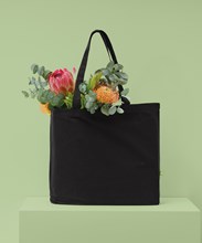 Sac cabas horizontal à fond plat en toile biologique